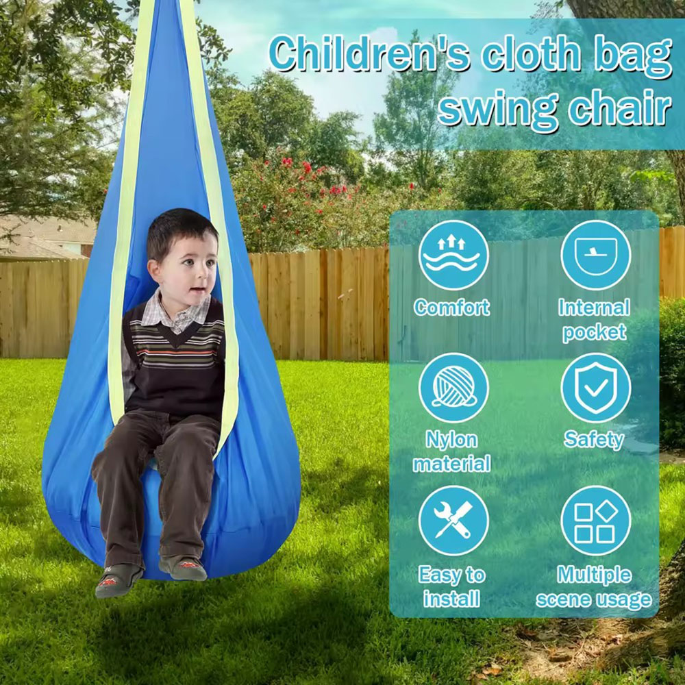 Kids Outdoor Swing Chair - كرسي أرجوحة للأطفال من النايلون مع