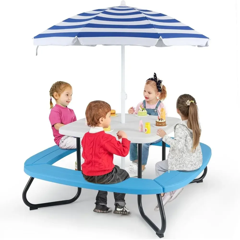 Kids Outdoor Activity Table - طاولة نزهة للأطفال تتسع لـ 8
