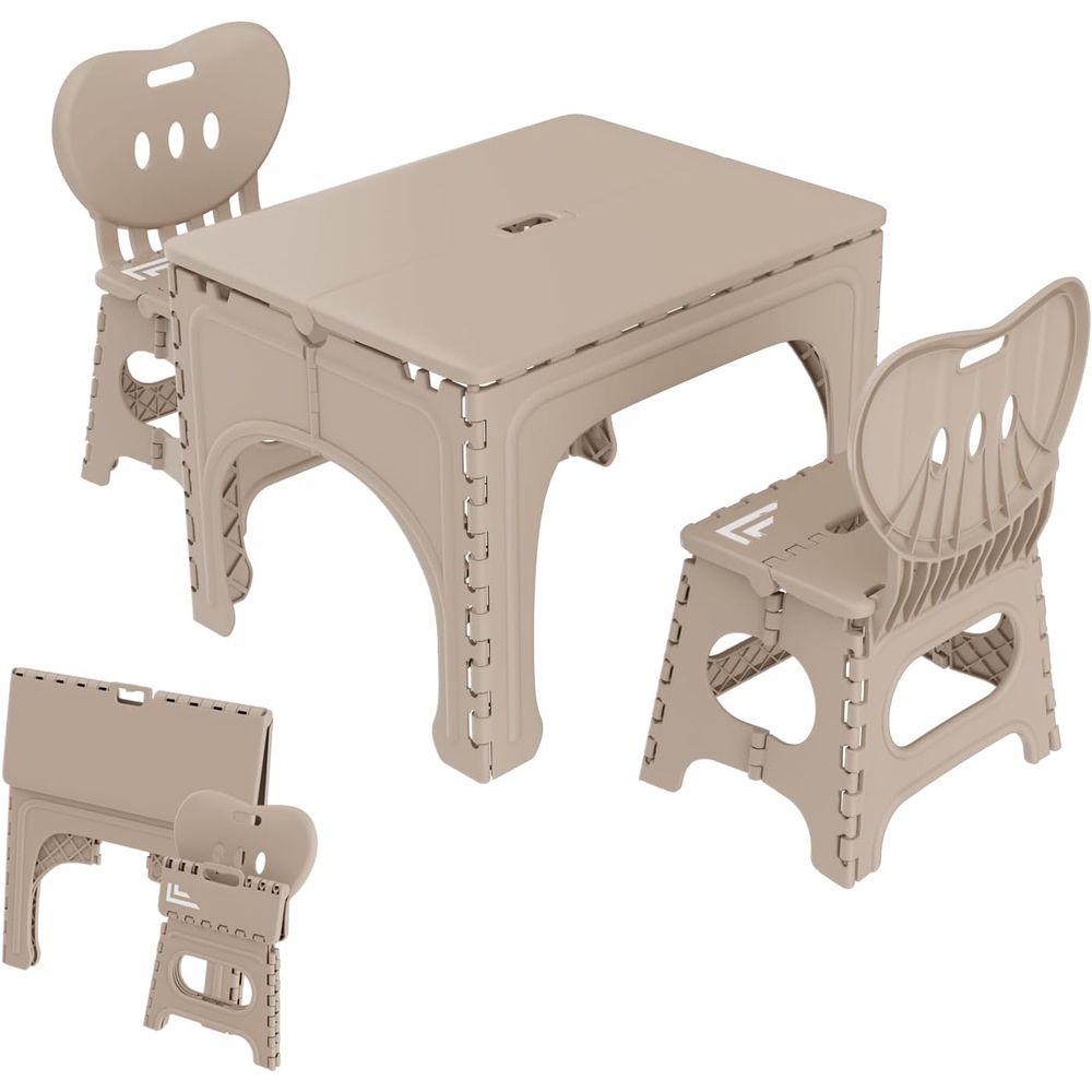Kids Outdoor Table And Chair Set - طقم طاولة وكراسي قابلة للطي للأطفال،