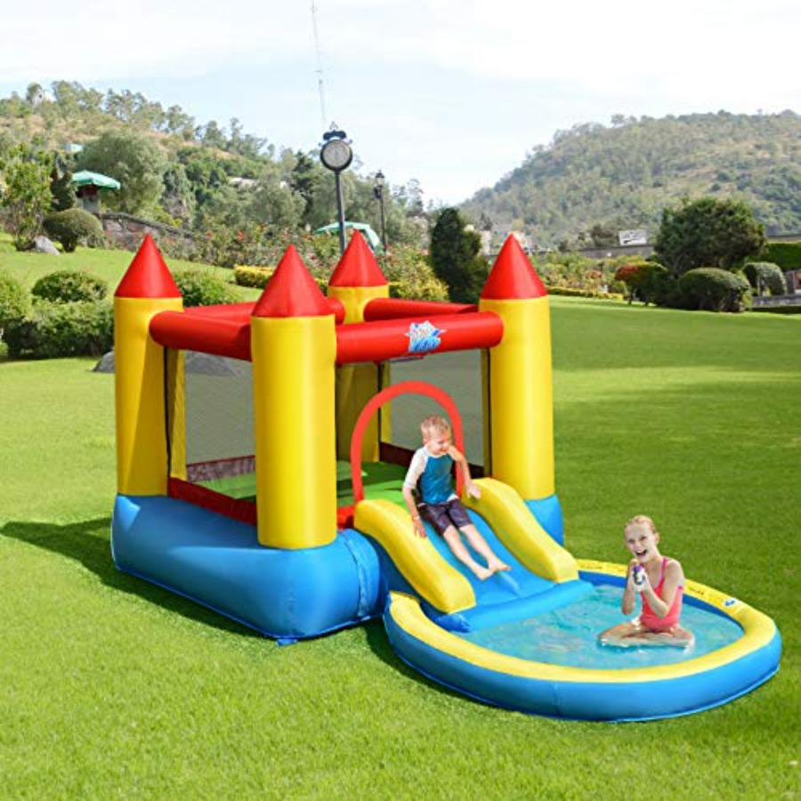 Kids Outdoor House - بيت قفز قابل للنفخ للأطفال من