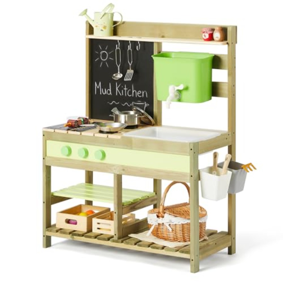 Kids Outdoor Mud Table - مطبخ طيني خارجي للأطفال: مجموعة ألعاب