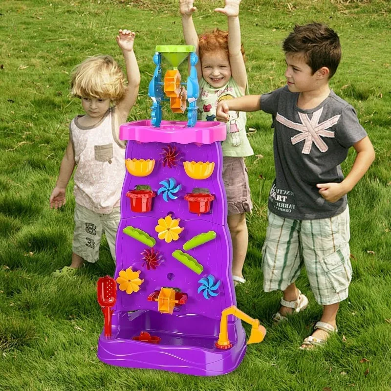 Kids Outdoor Activity Table - طاولة مائية للأطفال مع شلال مائي