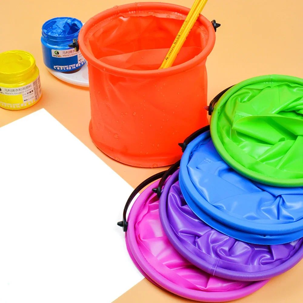 Kids Outdoor Water - دلو رمل شاطئي قابل للطي، دلو