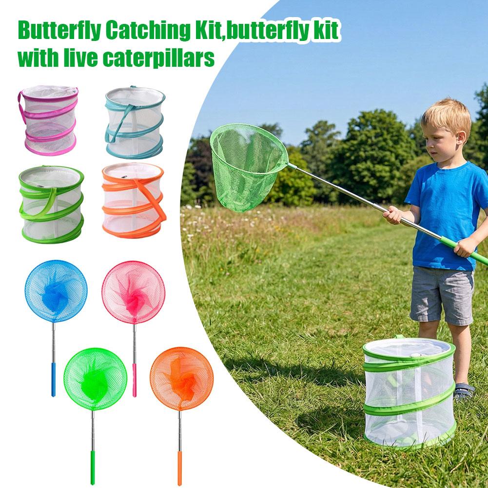 Kids Outdoor Nature Toys - طقم صيد الفراشات للأطفال، قفص حشرات