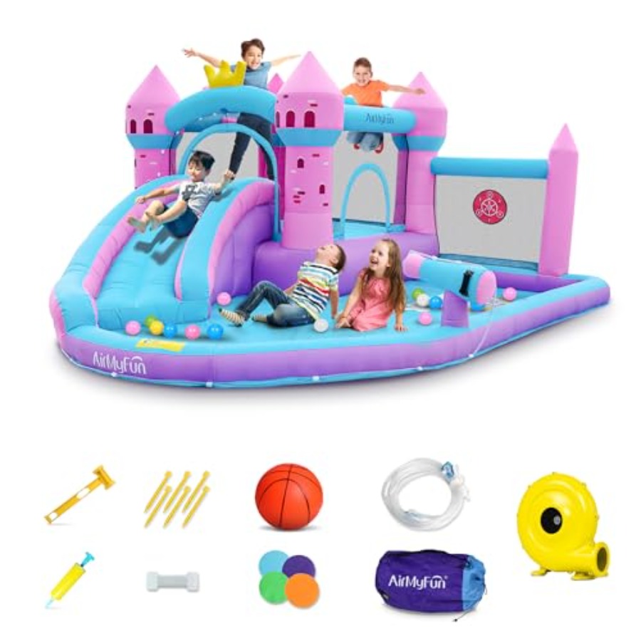 Kids Outdoor House - زحليقة مائية قابلة للنفخ للأطفال من
