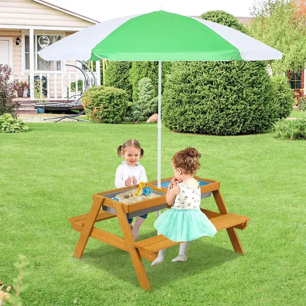طاولة نزهة للأطفال 3 في 1 قابل - مراجعة Kids Outdoor Activity Table وسعره
