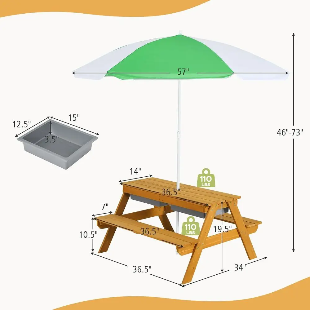 طاولة نزهة للأطفال 3 في 1 قابل - مراجعة Kids Outdoor Activity Table وسعره