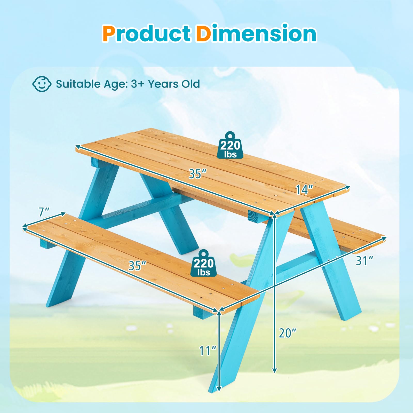 طاولة وكرسي خشبي للأطفال من Z- - مراجعة Kids Outdoor Table And Chair Set وسعره