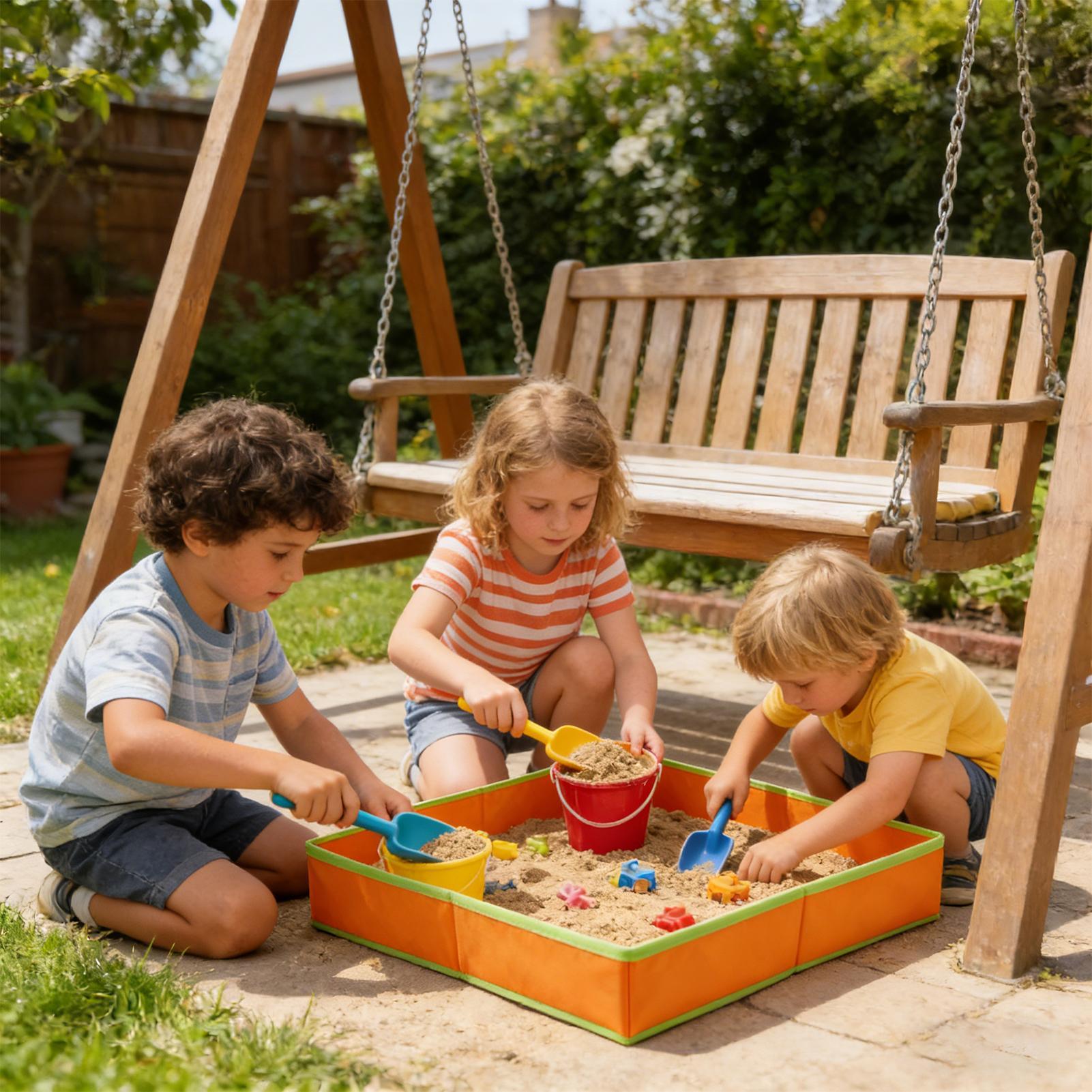 طاولة رملية للأطفال للاستخدام  - مراجعة Kids Outdoor Activity Table وسعره