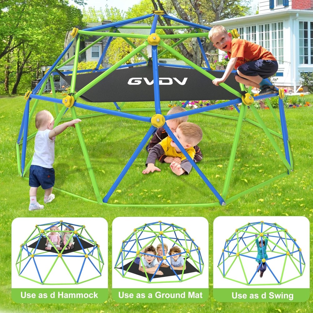 هيكل لعب هندسي للأطفال في الهو - مراجعة Kids Outdoor Climbing Structure وسعره