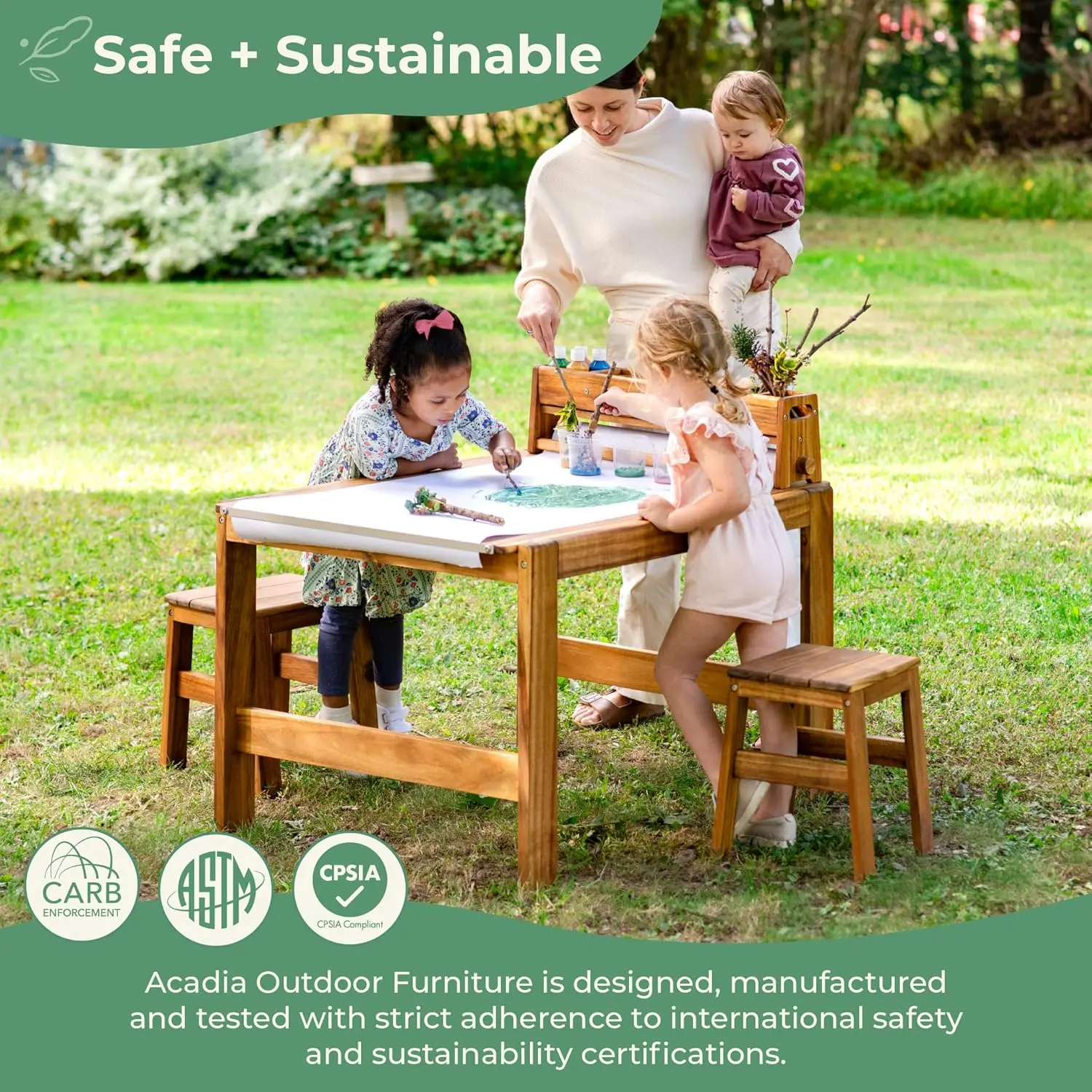 طقم طاولة وكرسي أكاديا للأنشطة - مراجعة Kids Outdoor Table And Chair Set وسعره