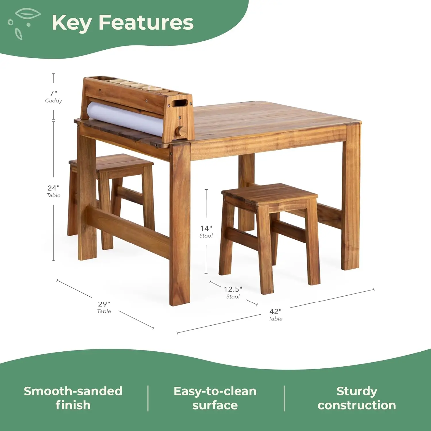 طقم طاولة وكرسي أكاديا للأنشطة - مراجعة Kids Outdoor Table And Chair Set وسعره