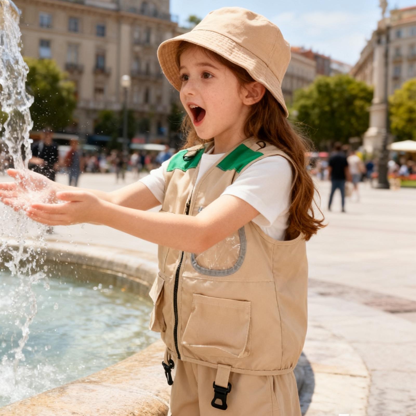 طقم قبعة وسترة استكشافية للأطف - مراجعة Kids Outdoor Explorer Set وسعره