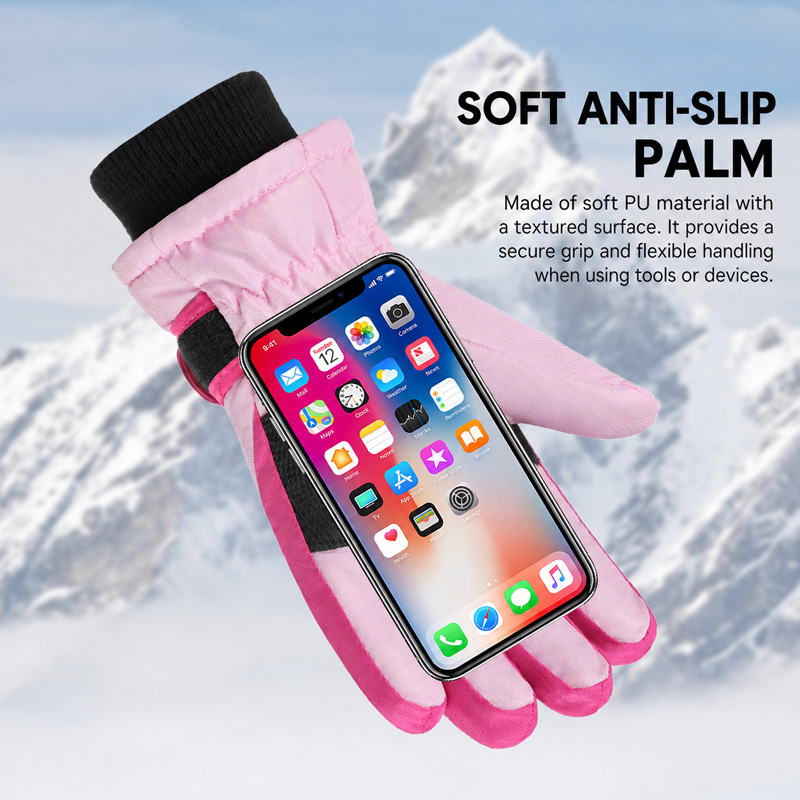 قفازات تزلج شتوية للأطفال مقاو - مراجعة Kids Outdoor Gloves وسعره