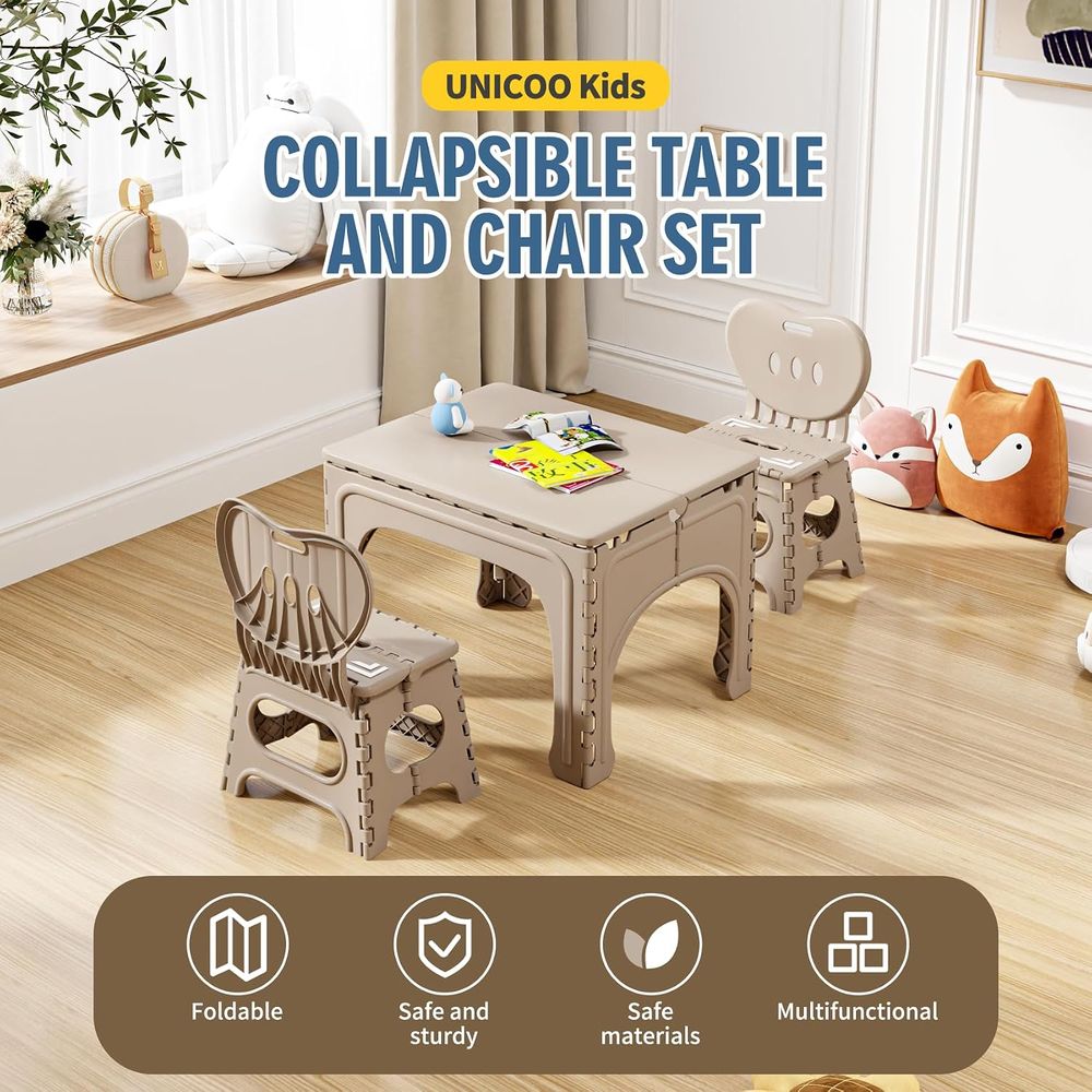 طقم طاولة وكراسي قابلة للطي لل - مراجعة Kids Outdoor Table And Chair Set وسعره