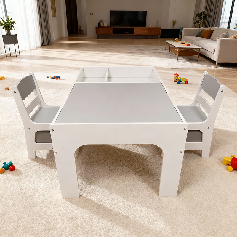 طاولة وكراسي خشبية عصرية للأطف - مراجعة Kids Outdoor Table And Chair Set وسعره