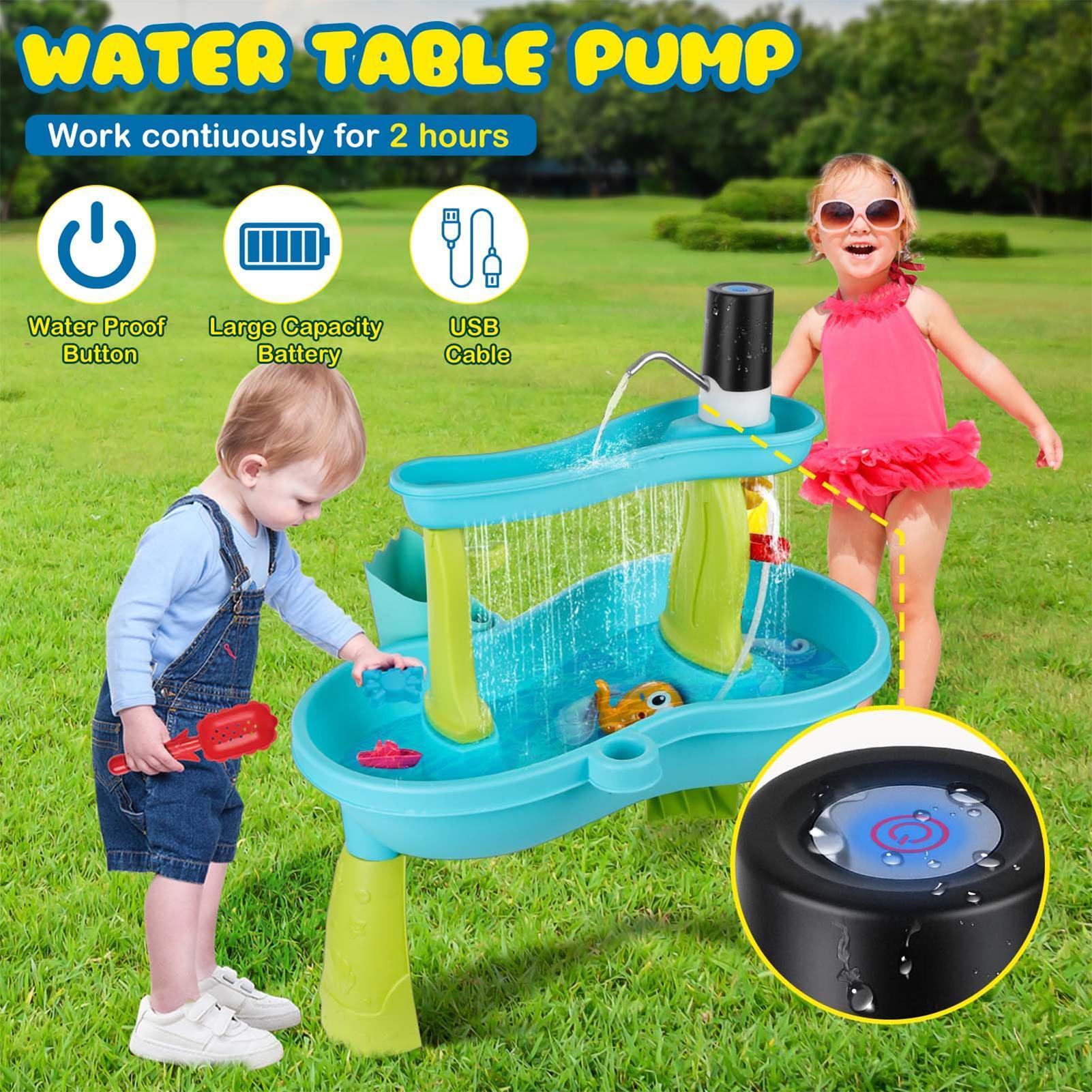 مضخة مياه صغيرة لاسلكية قابلة  - مراجعة Kids Outdoor Table وسعره