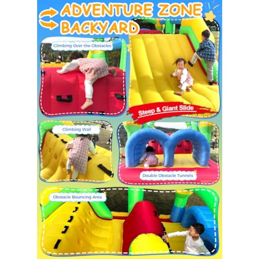 منطقة ألعاب قابلة للنفخ في اله - مراجعة Kids Outdoor House وسعره
