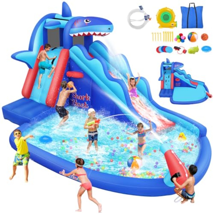 زحليقة مائية قابلة للنفخ للاست - مراجعة Kids Outdoor House وسعره