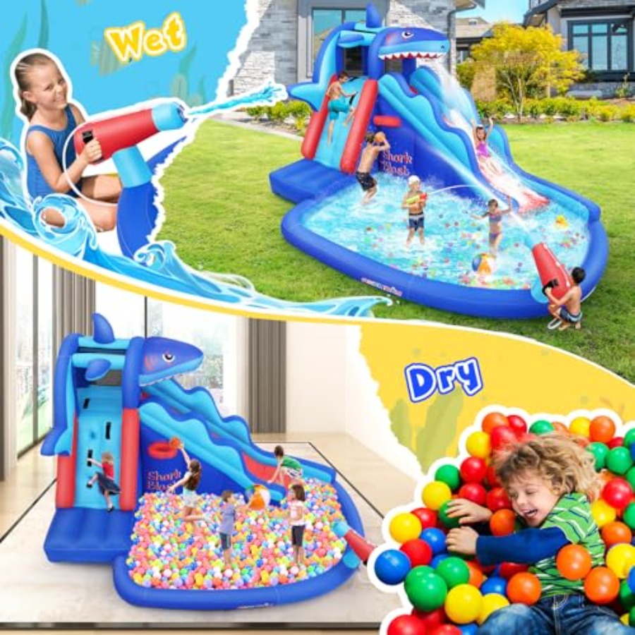 زحليقة مائية قابلة للنفخ للاست - مراجعة Kids Outdoor House وسعره