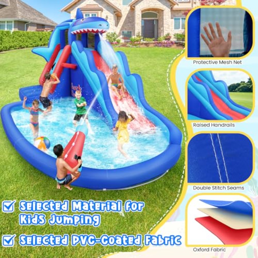 زحليقة مائية قابلة للنفخ للاست - مراجعة Kids Outdoor House وسعره
