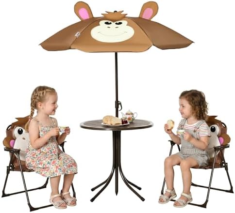 طقم طاولة وكراسي للأطفال، طاول - مراجعة Kids Outdoor Table And Chair Set وسعره