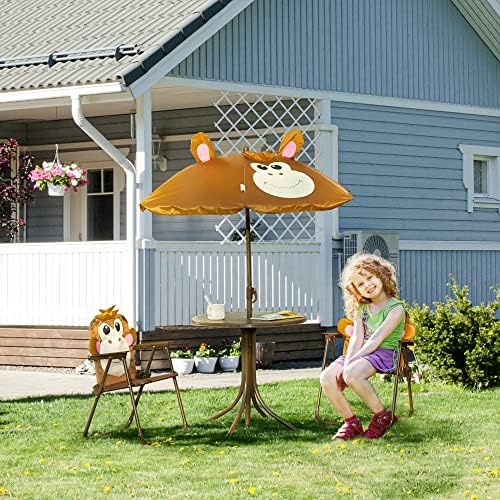 طقم طاولة وكراسي للأطفال، طاول - مراجعة Kids Outdoor Table And Chair Set وسعره