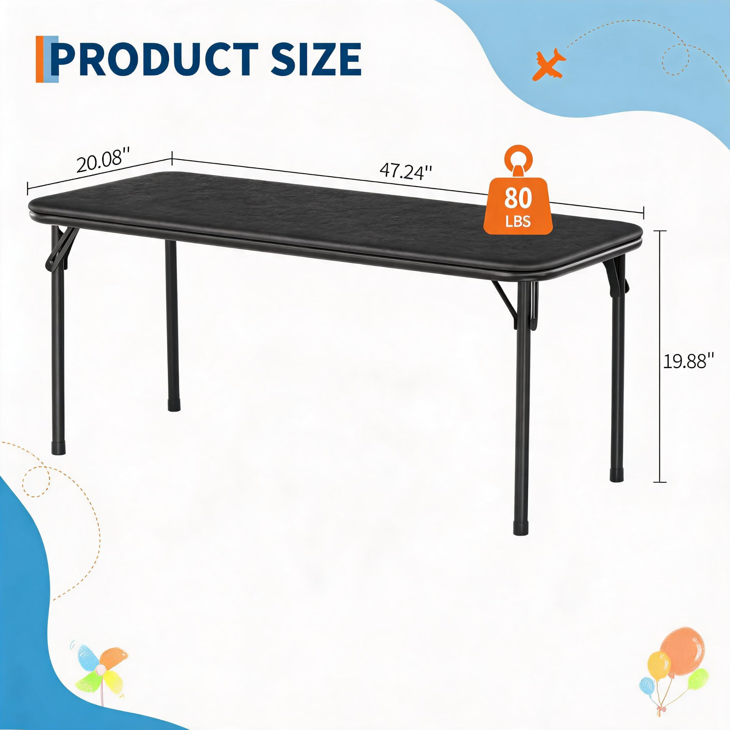 طاولة قابلة للطي مستطيلة الشكل - مراجعة Kids Outdoor Activity Table وسعره