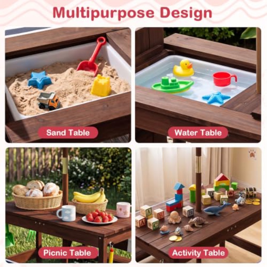 طاولة نزهة خارجية للأطفال للاس - مراجعة Kids Outdoor Water وسعره
