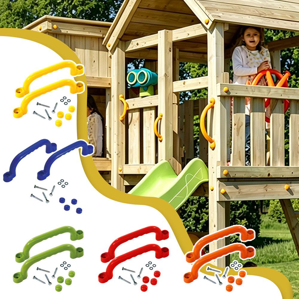 مقابض أمان للملاعب، مقابض تسلق - مراجعة Kids Outdoor Gym Equipment وسعره
