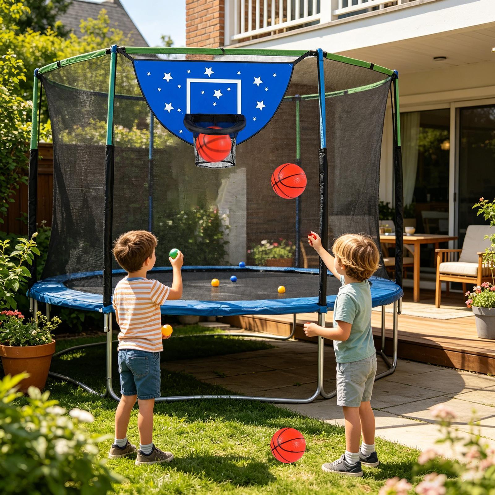 هدف كرة السلة للترامبولين مع ل - مراجعة Kids Outdoor Fun وسعره