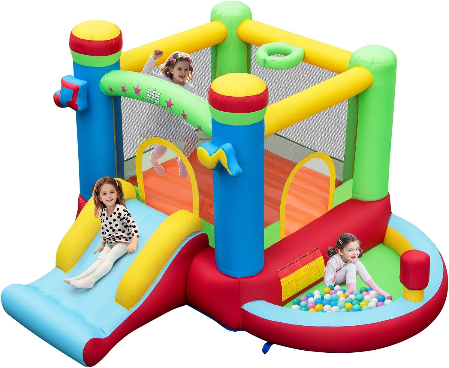 بيت قفز قابل للنفخ مع حوض كرات - مراجعة Kids Outdoor House وسعره