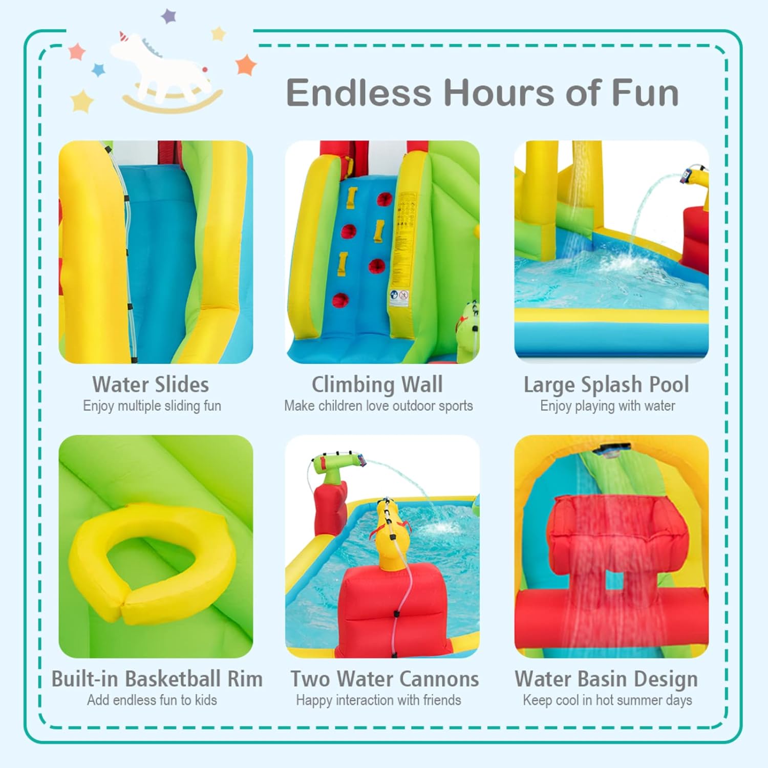 حديقة مائية قابلة للنفخ ضخمة ل - مراجعة Kids Outdoor Fun وسعره