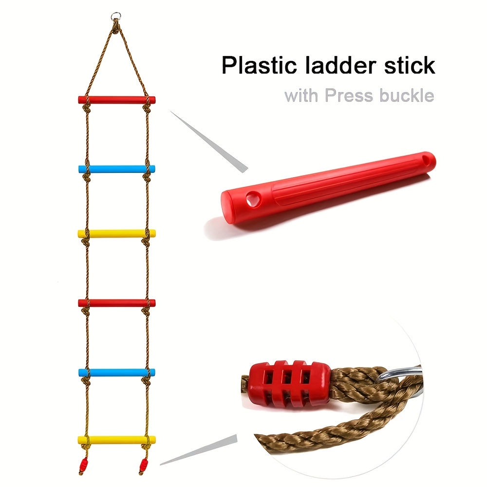 سلم تسلق ملون للأطفال مع أرجوح - مراجعة Kids Outdoor Climbing Structure وسعره