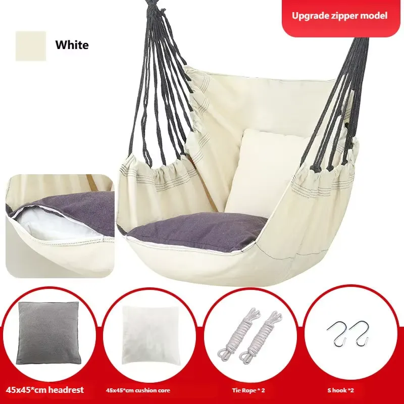 كرسي أرجوحة قماشي مع وسادة للا - مراجعة Kids Outdoor Swing Chair وسعره