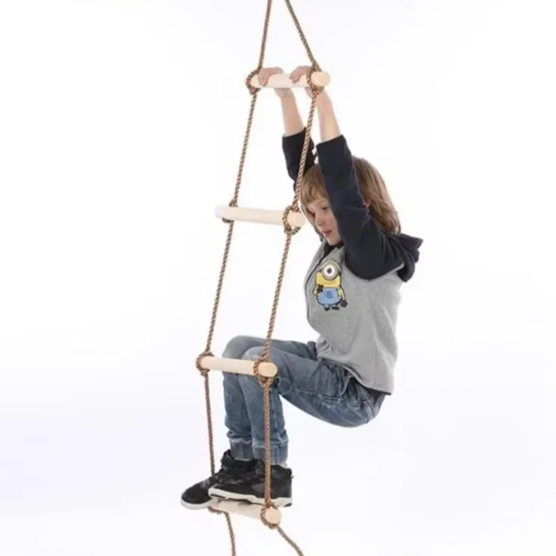 سلم حبال خشبي للأطفال، أرجوحة  - مراجعة Kids Outdoor Climbing Structure وسعره