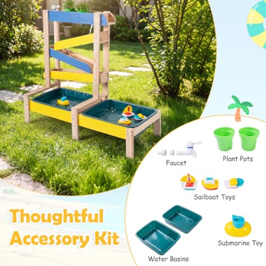 مجموعة ألعاب خارجية للأطفال فو - مراجعة Kids Outdoor Activity Table وسعره