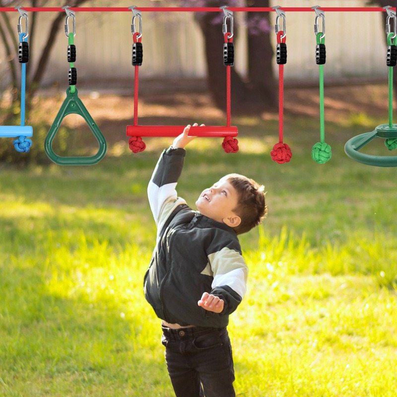 مجموعة ألعاب رياضية خارجية للأ - مراجعة Kids Outdoor Gym Equipment وسعره