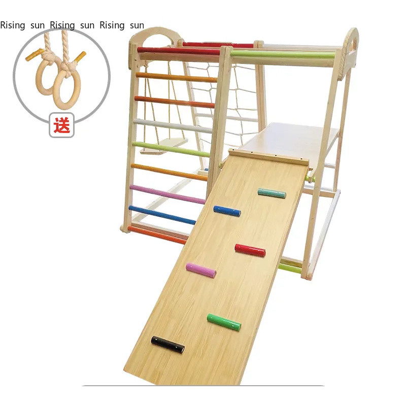 هيكل تسلق خشبي داخلي للأطفال،  - مراجعة Kids Outdoor Climbing Structure وسعره
