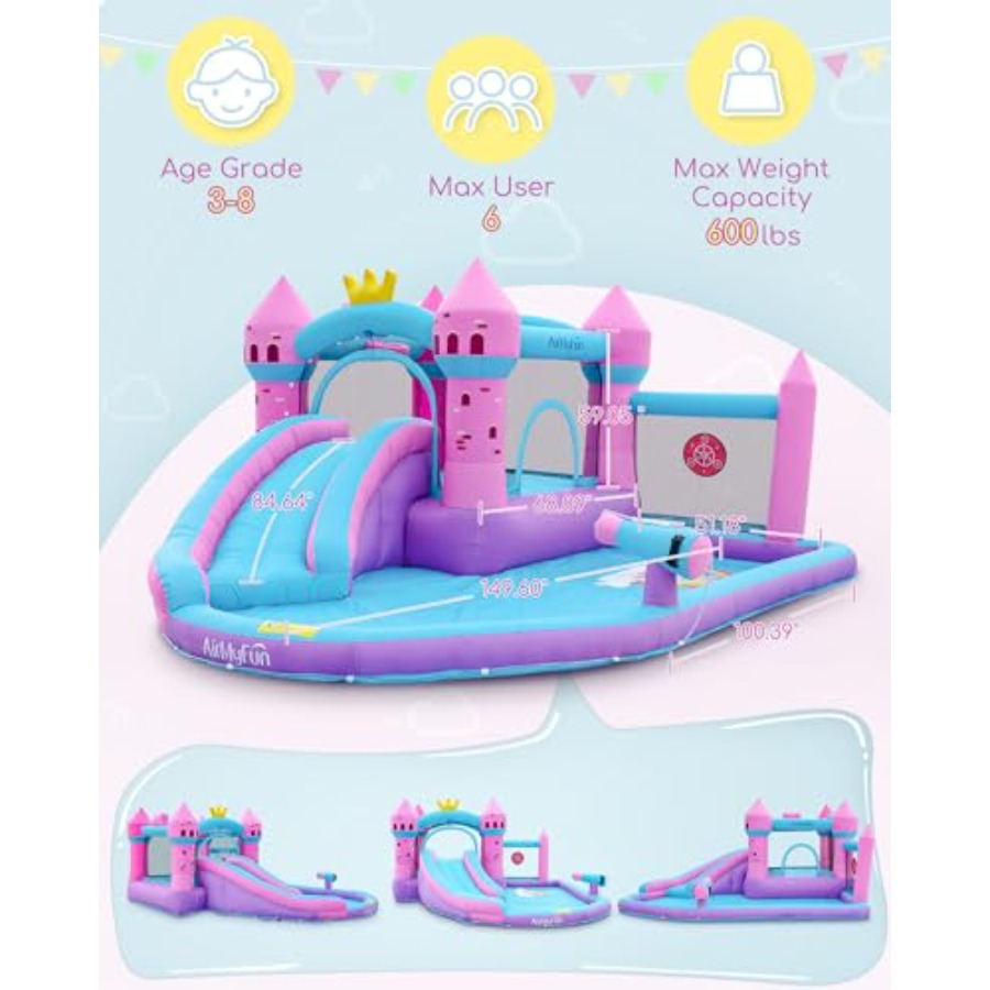 زحليقة مائية قابلة للنفخ للأطف - مراجعة Kids Outdoor House وسعره