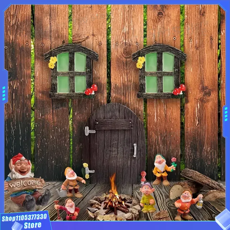 منحوتة باب الجنيات المصغرة بتص - مراجعة Kids Outdoor Fairy Garden وسعره