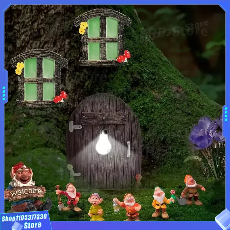 منحوتة باب الجنيات المصغرة بتص - مراجعة Kids Outdoor Fairy Garden وسعره