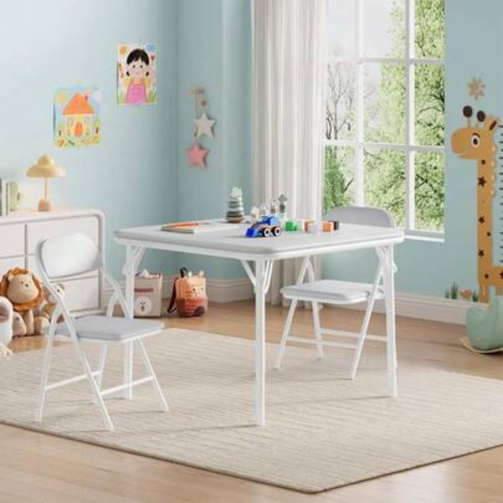 طاولة وكراسي قابلة للطي للأطفا - مراجعة Kids Outdoor Dining Set وسعره
