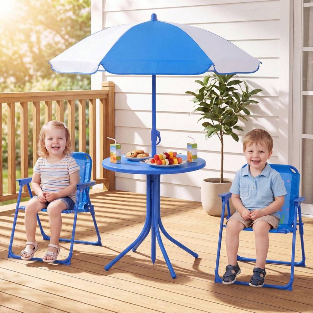 طاولة نزهة للأطفال مع كرسيين ق - مراجعة Kids Outdoor Table And Chair Set وسعره